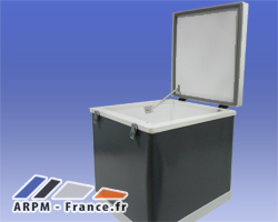 caisson isotherme type glaciere pour deux roues