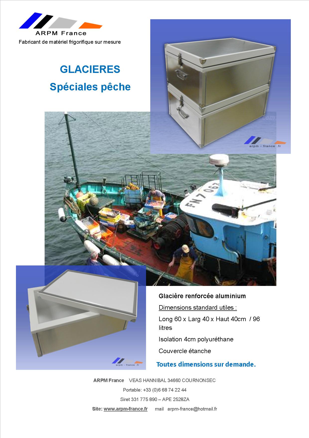 Flyer glacière isotherme pour transport de poisson